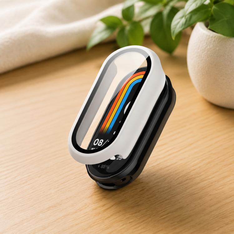 xDfind Tempered Film Integrated PC Watch Protective Cover, For Xiaomi Smart Band 10, For Xiaomi Smart Band 9 / 9 NFC, For Xiaomi Smart Band 9 Ceramic / 8