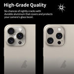 XDcase Titanium Alloy Hollow Camera Lens Protector, For iPhone 14 Pro / 14 Pro Max