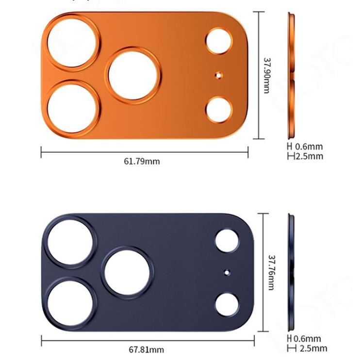 XDcase チタン合金中空カメラレンズプロテクター、iPhone 17 Pro Max用、iPhone 17 Pro用