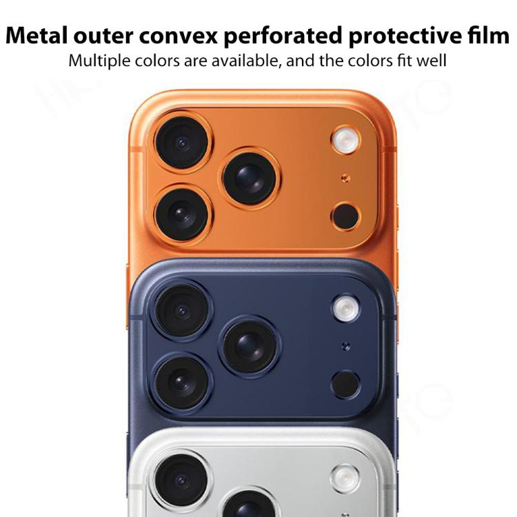 XDcase チタン合金中空カメラレンズプロテクター、iPhone 17 Pro Max用、iPhone 17 Pro用