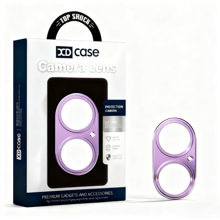XDcase チタン合金中空カメラレンズプロテクター、iPhone 17用