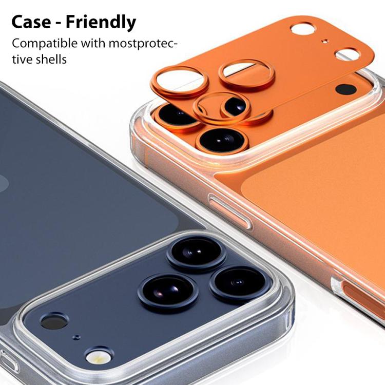 XDcase チタン合金中空カメラレンズプロテクター、iPhone 17用