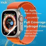 2枚セット imak 曲面フルスクリーンハイドロゲルフィルムプロテクター、Apple Watch Ultra 1/2/3 49mm用