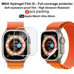2枚セット imak 曲面フルスクリーンハイドロゲルフィルムプロテクター、Apple Watch Ultra 1/2/3 49mm用