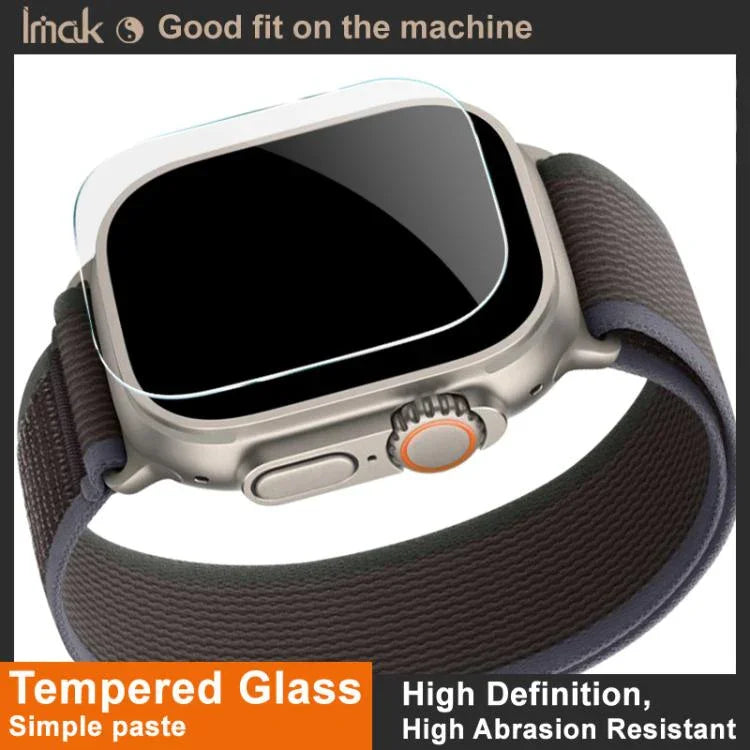 IMAK 強化ガラスウォッチ保護フィルム、Apple Watch Ultra 1/2/3 49mm用