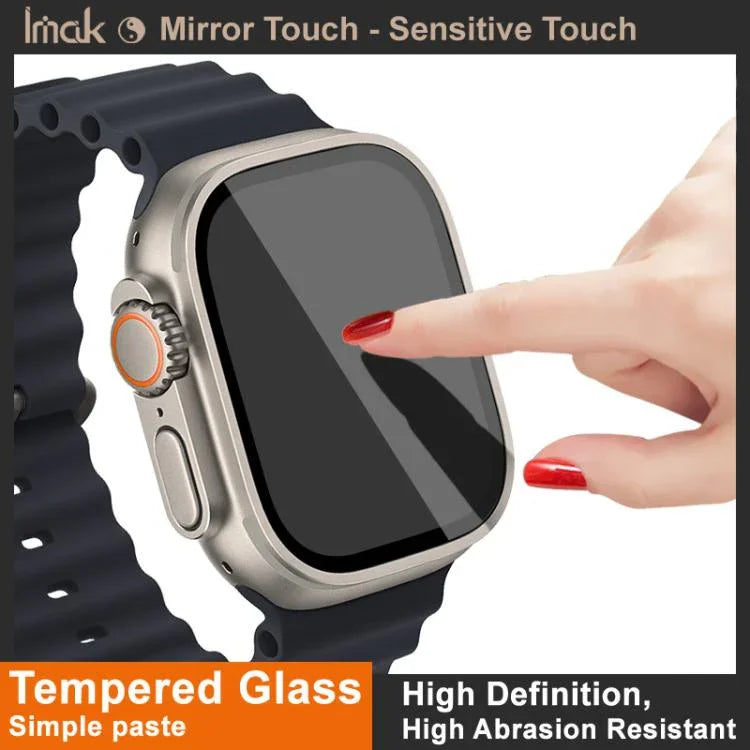 IMAK 強化ガラスウォッチ保護フィルム、Apple Watch Ultra 1/2/3 49mm用