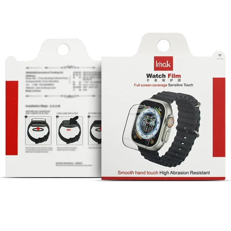 IMAK 強化ガラスウォッチ保護フィルム、Apple Watch Ultra 1/2/3 49mm用