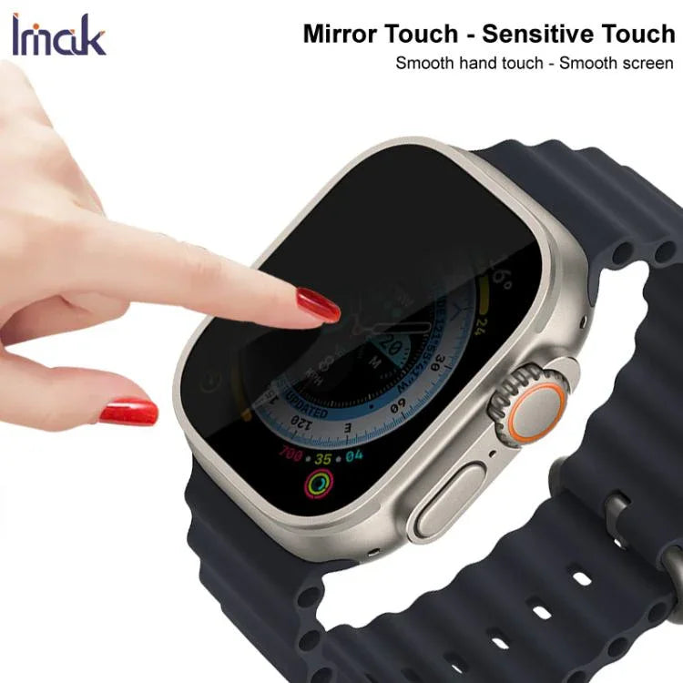 imak HDフルスクリーンプライバシー強化ガラス保護フィルム、Apple Watch Ultra 1/2/3 49mm用