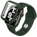 imak 一体型ケースとフィルム シリコンストラップ付き、Apple Watch SE 1/2/3/シリーズ4/5/6 44mm用、Apple Watch SE 1/2/3/シリーズ4/5/6 40mm用
