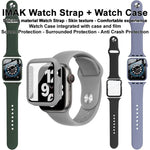 imak 一体型ケースとフィルム シリコンストラップ付き、Apple Watch SE 1/2/3/シリーズ4/5/6 44mm用、Apple Watch SE 1/2/3/シリーズ4/5/6 40mm用