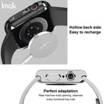 imak 一体型ケースとフィルム シリコンストラップ付き、Apple Watch SE 1/2/3/シリーズ4/5/6 44mm用、Apple Watch SE 1/2/3/シリーズ4/5/6 40mm用