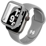 imak 一体型ケースとフィルム シリコンストラップ付き、Apple Watch SE 1/2/3/シリーズ4/5/6 44mm用、Apple Watch SE 1/2/3/シリーズ4/5/6 40mm用