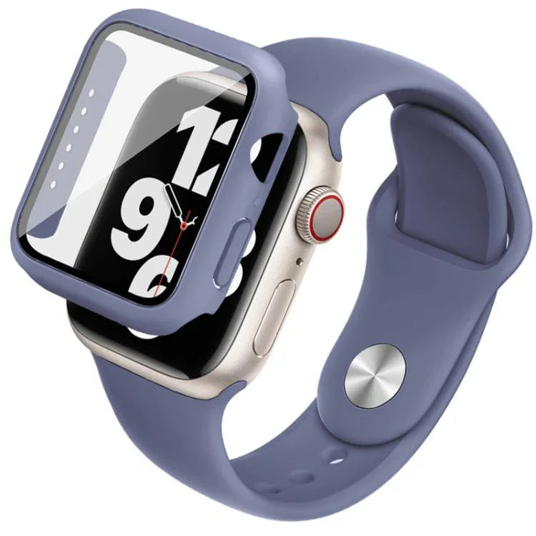 imak 一体型ケースとフィルム シリコンストラップ付き、Apple Watch SE 1/2/3/シリーズ4/5/6 44mm用、Apple Watch SE 1/2/3/シリーズ4/5/6 40mm用