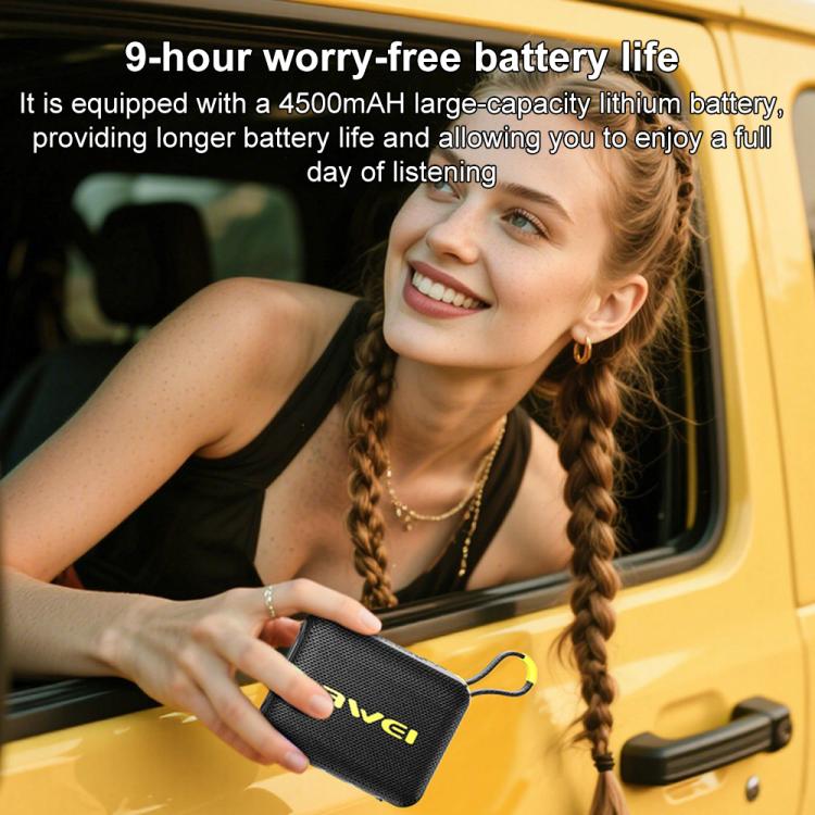 AWEI KA20 ポータブルTWS / TF Bluetooth 5.3スピーカー RGBライト付き