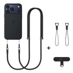 XDcase ダブルバックル調節可能クロスボディスマホストラップ