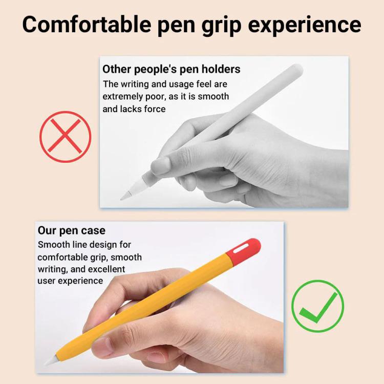 XDcase コントラストカラー シリコン保護スタイラスペンケース、Apple Pencil Pro / 2用、Apple Pencil Pro / 2 / 1用、Apple Pencil USB-C / 3用
