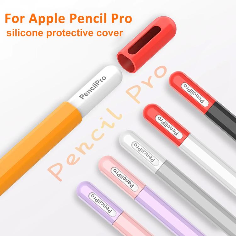 XDcase コントラストカラー シリコン保護スタイラスペンケース、Apple Pencil Pro / 2用、Apple Pencil Pro / 2 / 1用、Apple Pencil USB-C / 3用