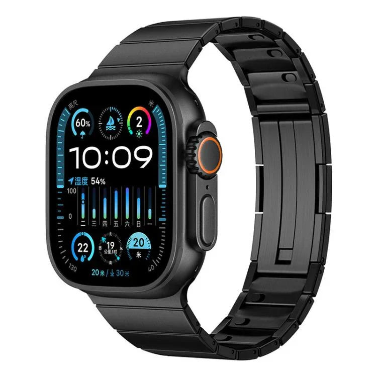 シングルビーズクイックリリースステンレススチールウォッチバンド、Apple Watch 46mm / 49mm / 45mm / 44mm用、Apple Watch 42mm / 41mm / 40mm / 38mm用