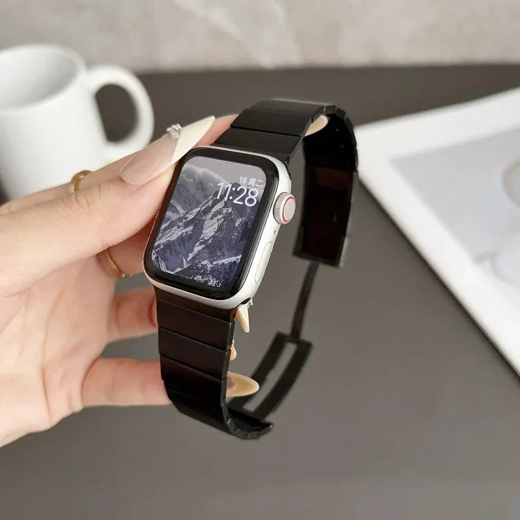 シングルビーズクイックリリースステンレススチールウォッチバンド、Apple Watch 46mm / 49mm / 45mm / 44mm用、Apple Watch 42mm / 41mm / 40mm / 38mm用