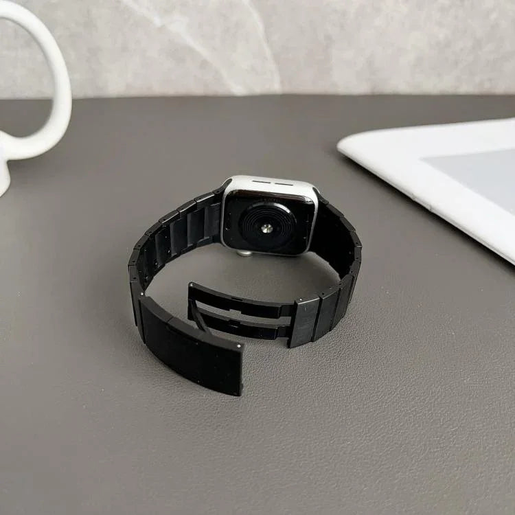 シングルビーズクイックリリースステンレススチールウォッチバンド、Apple Watch 46mm / 49mm / 45mm / 44mm用、Apple Watch 42mm / 41mm / 40mm / 38mm用