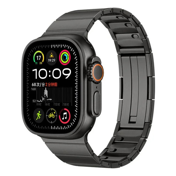 シングルビーズクイックリリースステンレススチールウォッチバンド、Apple Watch 46mm / 49mm / 45mm / 44mm用、Apple Watch 42mm / 41mm / 40mm / 38mm用