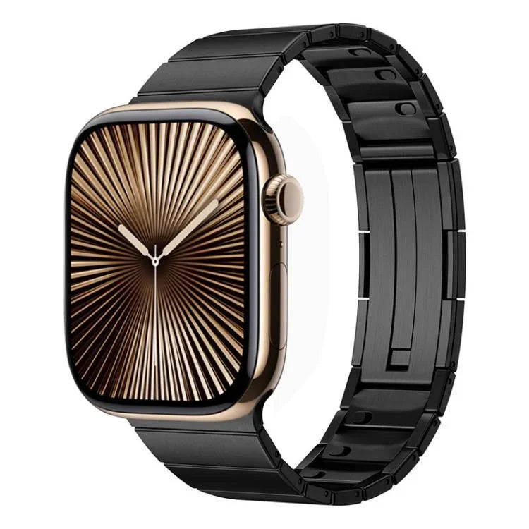 シングルビーズクイックリリースステンレススチールウォッチバンド、Apple Watch 46mm / 49mm / 45mm / 44mm用、Apple Watch 42mm / 41mm / 40mm / 38mm用