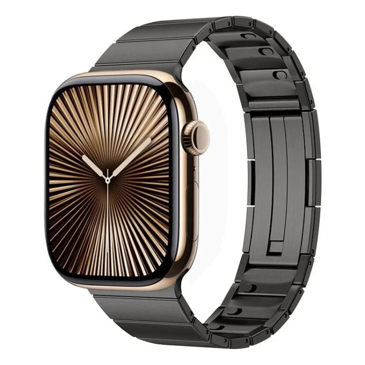 シングルビーズクイックリリースステンレススチールウォッチバンド、Apple Watch 46mm / 49mm / 45mm / 44mm用、Apple Watch 42mm / 41mm / 40mm / 38mm用