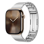 シングルビーズクイックリリースステンレススチールウォッチバンド、Apple Watch 46mm / 49mm / 45mm / 44mm用、Apple Watch 42mm / 41mm / 40mm / 38mm用