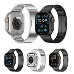 シングルビーズクイックリリースステンレススチールウォッチバンド、Apple Watch 46mm / 49mm / 45mm / 44mm用、Apple Watch 42mm / 41mm / 40mm / 38mm用
