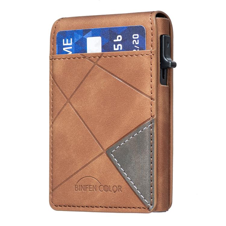 BFK29 Prismatic Embossed MagSafe Magnetic Leather Card Bag