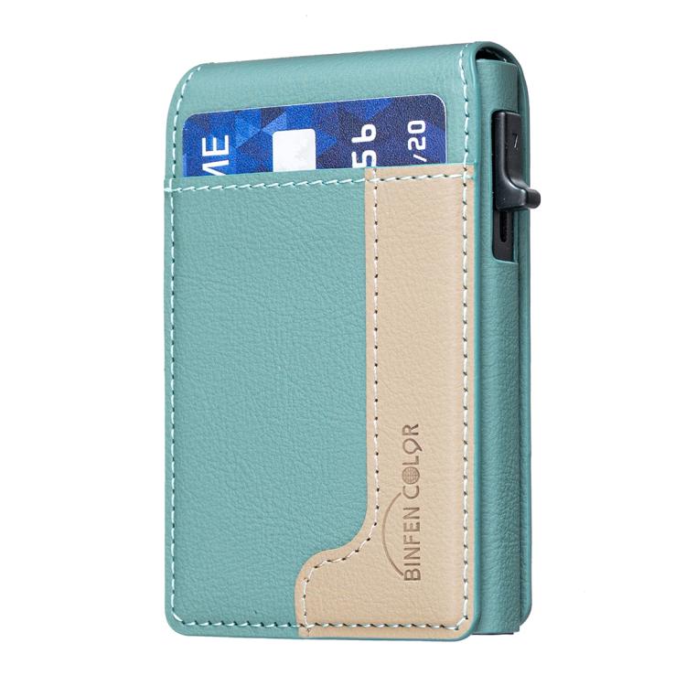 BFK28 カラーブロック MagSafe 磁気レザー カードバッグ