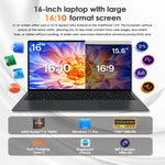 GXMO T160 16インチ Windows 11 ノートパソコン、16GB+512GB、AMD Ryzen 5 7430U ヘキサコアプロセッサー、EUプラグ、USプラグ、UKプラグ、AUプラグ