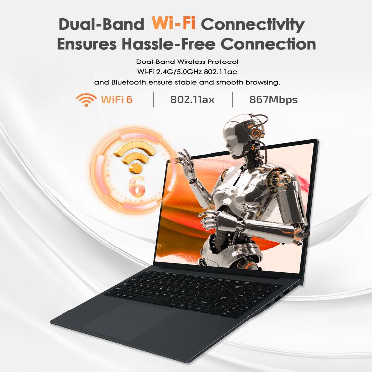 GXMO T160 16インチ Windows 11 ノートパソコン、16GB+512GB、AMD Ryzen 5 7430U ヘキサコアプロセッサー、EUプラグ、USプラグ、UKプラグ、AUプラグ