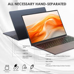 GXMO T160 16インチ Windows 11 ノートパソコン、16GB+512GB、AMD Ryzen 5 7430U ヘキサコアプロセッサー、EUプラグ、USプラグ、UKプラグ、AUプラグ
