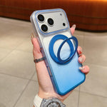 透明グラデーション360度回転ホルダー MagSafe携帯電話ケース、iPhone 17 Pro Max用、iPhone 17 Pro用、iPhone 17用、iPhone Air用、iPhone 16 Pro Max用、iPhone 16 Pro用、iPhone 16 Plus用、iPhone 16用