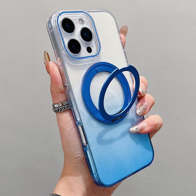 透明グラデーション360度回転ホルダー MagSafe携帯電話ケース、iPhone 17 Pro Max用、iPhone 17 Pro用、iPhone 17用、iPhone Air用、iPhone 16 Pro Max用、iPhone 16 Pro用、iPhone 16 Plus用、iPhone 16用