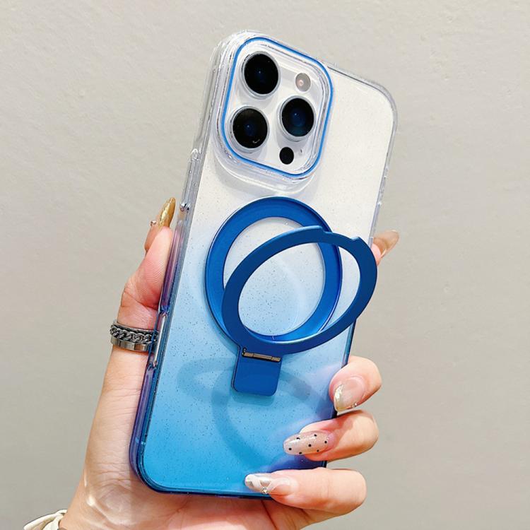 透明グラデーションメタルリングホルダー MagSafe携帯電話ケース、iPhone 17 Pro Max用、iPhone 17 Pro用、iPhone 17用、iPhone Air用、iPhone 16 Pro Max用、iPhone 16 Pro用、iPhone 16 Plus用、iPhone 16用