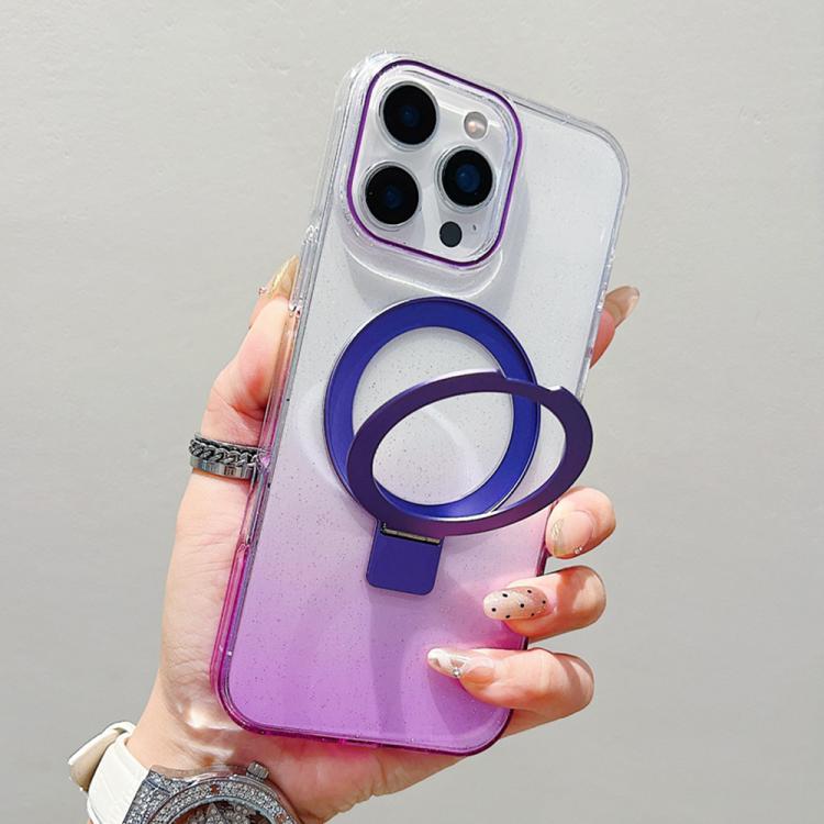 透明グラデーションメタルリングホルダー MagSafe携帯電話ケース、iPhone 17 Pro Max用、iPhone 17 Pro用、iPhone 17用、iPhone Air用、iPhone 16 Pro Max用、iPhone 16 Pro用、iPhone 16 Plus用、iPhone 16用