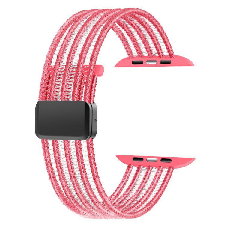 通気性ナイロンフィッシュラインウォッチバンド、Apple Watch 46mm / 49mm / 45mm / 44mm用、Apple Watch S11 42mm / 41mm / 40mm / 38mm用