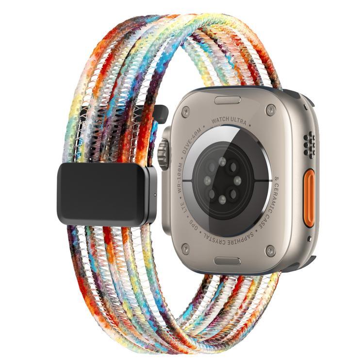 通気性ナイロンフィッシュラインウォッチバンド、Apple Watch 46mm / 49mm / 45mm / 44mm用、Apple Watch S11 42mm / 41mm / 40mm / 38mm用