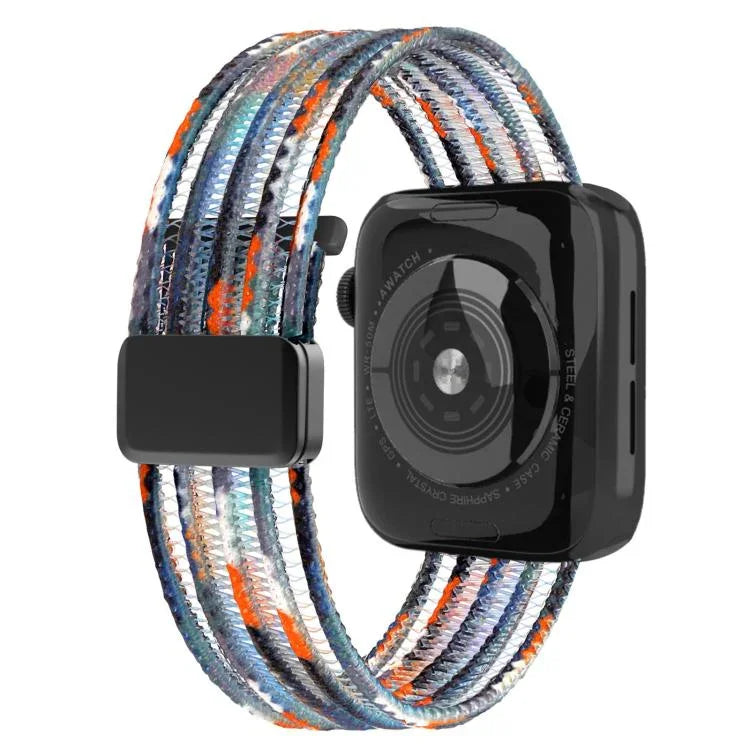 通気性ナイロンフィッシュラインウォッチバンド、Apple Watch 46mm / 49mm / 45mm / 44mm用、Apple Watch S11 42mm / 41mm / 40mm / 38mm用