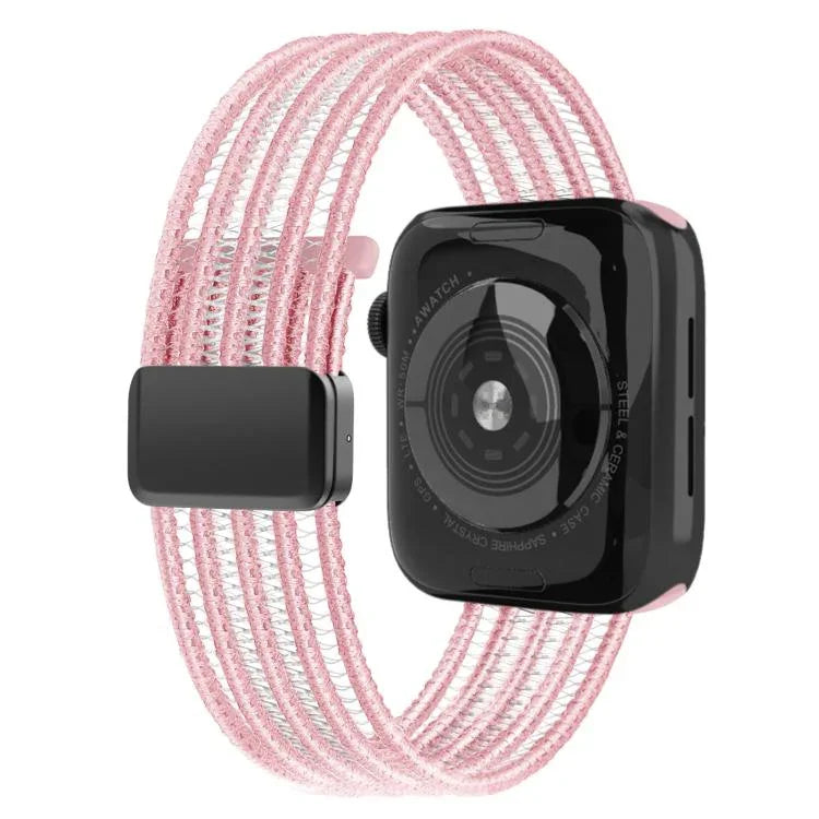 通気性ナイロンフィッシュラインウォッチバンド、Apple Watch 46mm / 49mm / 45mm / 44mm用、Apple Watch S11 42mm / 41mm / 40mm / 38mm用