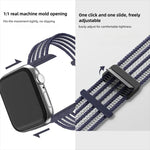 通気性ナイロンフィッシュラインウォッチバンド、Apple Watch 46mm / 49mm / 45mm / 44mm用、Apple Watch S11 42mm / 41mm / 40mm / 38mm用