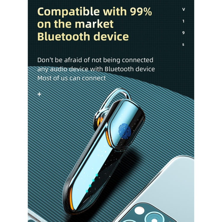 V19S Bluetooth 5.0 ビジネススタイル 指紋タッチ Bluetooth イヤホン