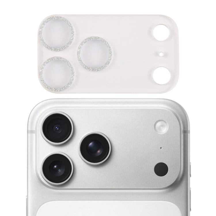 グリッターリング 強化ガラスカメラレンズフィルム、iPhone 17 Pro Max用、iPhone 17 Pro用