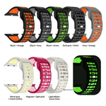 xDfind ツートンシリコンスポーツ通気性ウォッチバンド、Apple Watch 46mm / 49mm / 45mm / 44mm用
