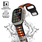 xDfind ツートンシリコンスポーツ通気性ウォッチバンド、Apple Watch 46mm / 49mm / 45mm / 44mm用