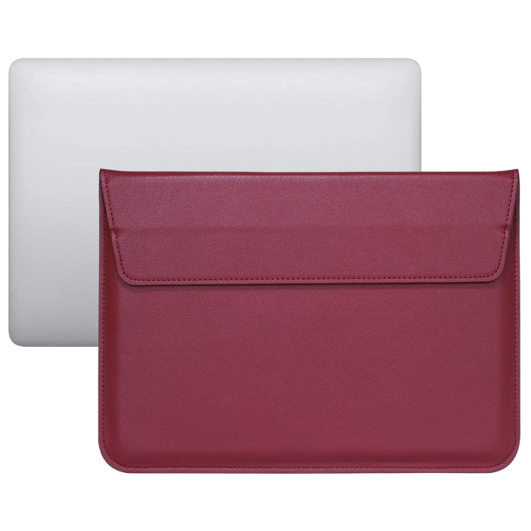 PUレザー 超薄型封筒型ノートパソコンバッグ スタンド機能付き、MacBook Air / Pro 11インチ用、MacBook Air / Pro 13インチ用、MacBook Air / Pro 15インチ用