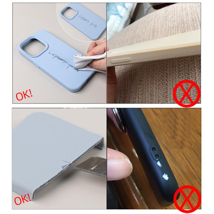ピュアカラー液体シリコン細孔スマホケース、iPhone Air用