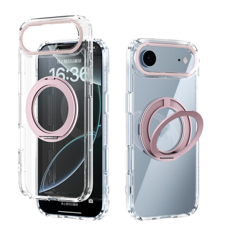 ABEEL MagSafe Q-LUCK ピボットブラケット 透明携帯電話ケース、iPhone 17 Pro Max用、iPhone 17 Pro用、iPhone 17用、iPhone Air用、iPhone 16 Pro Max用、iPhone 16 Pro用、iPhone 16 Plus用、iPhone 16用